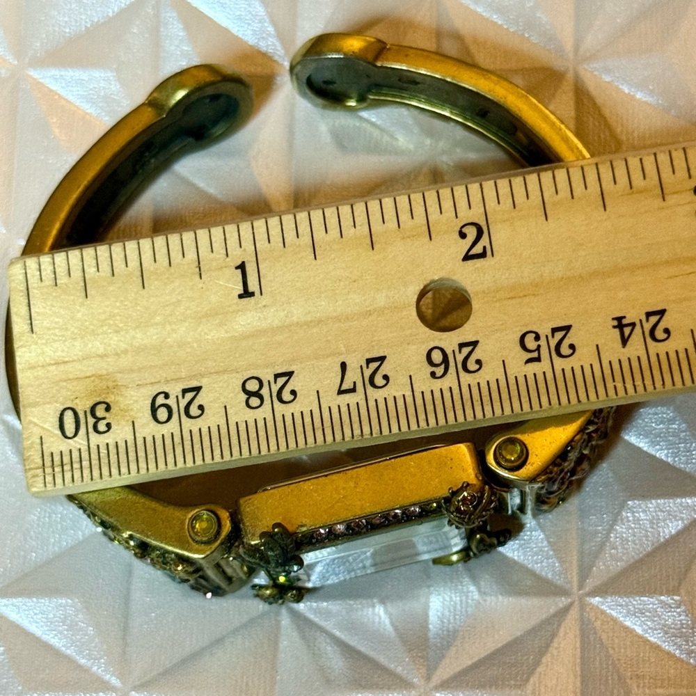 Heidi Daus ~ Butterfly🦋Dragonfly Bumblebee 🐝 Ladybug 🐞 Swarovski Crystal Cuff - Picture 10 of 11